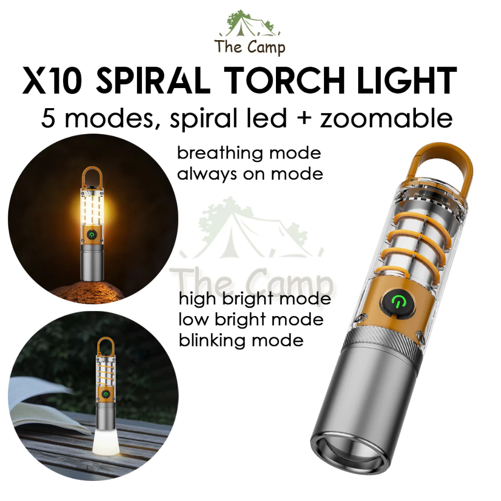 X10 Spiral Torch Light